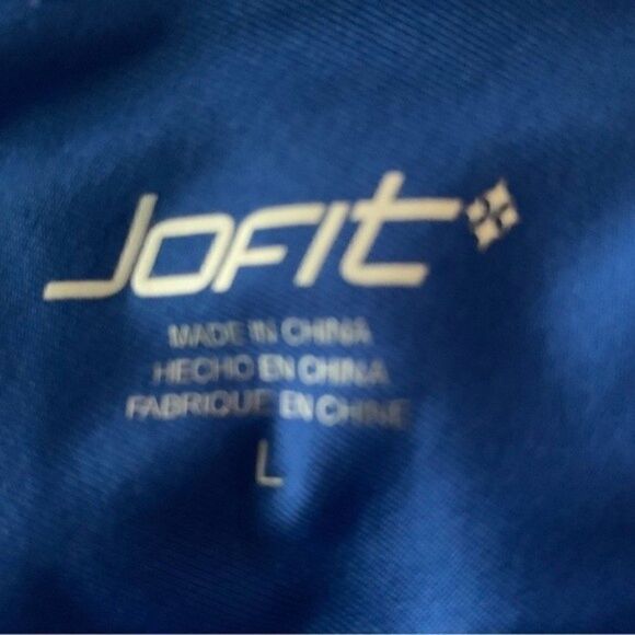 Jofit Golf Skirt Cobalt Blue Embroidered Hem Look Skirt Skort Sz L - Picture 3 of 7